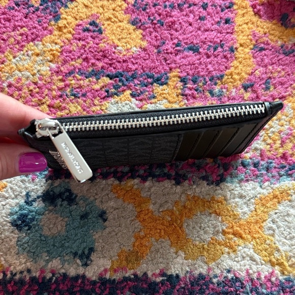 Michael Kors Black Leather Card Holder - Picture 4 of 6